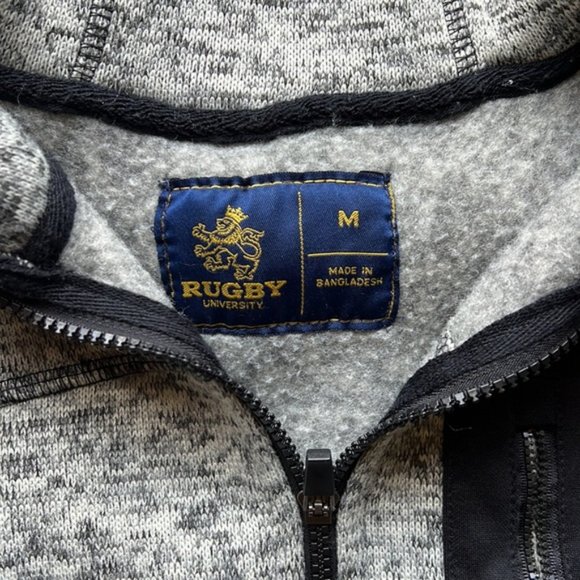 🖤 Rugby University Zip up hoodie - Picture 2 of 3